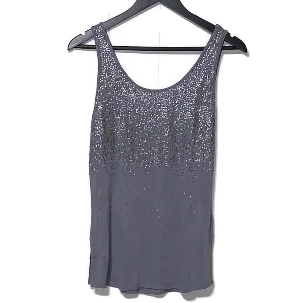Maurices Women’s Cascading Sequin Tank Large EUC